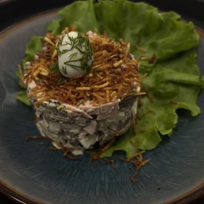 Салат "Гнездо глухаря"