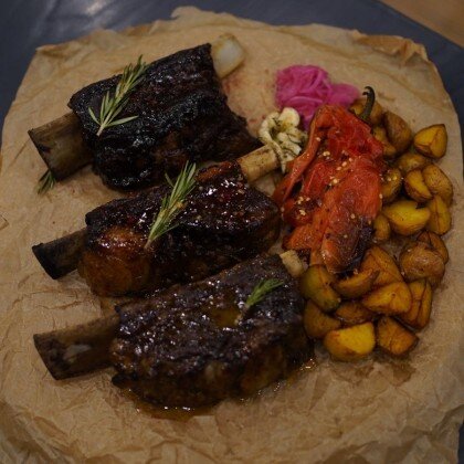 Сет мраморных ребер с филе-миньоном