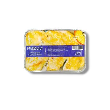 Мидии в соусе спайси в раковинах 1/175