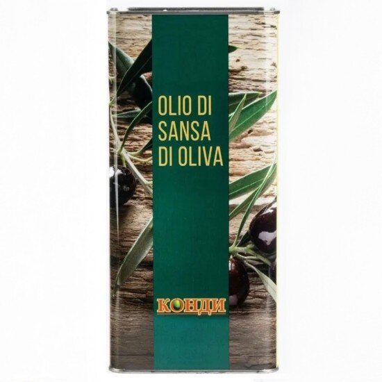Масло оливковое рафинированное Oleificio Speroni "Конди" Olio di sansa di oliva, Италия, 5 л