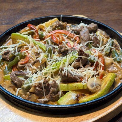 Сковородка "С говядиной в сливках"