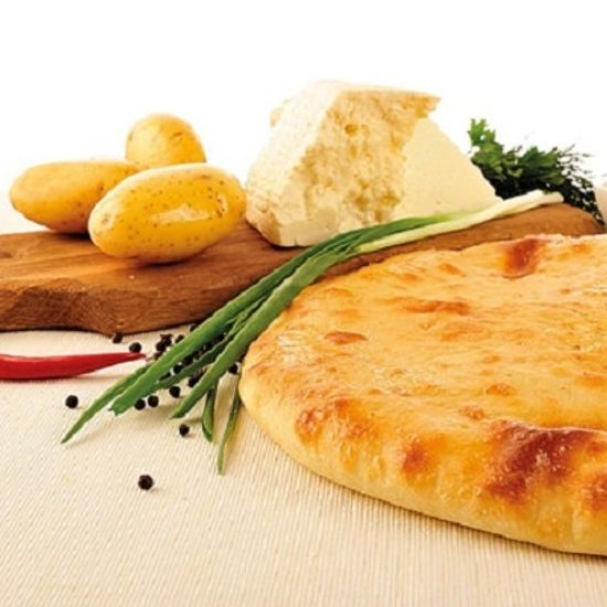Картошка сыр зелень