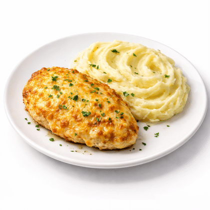 Картофельное пюре с курицей по-Гавайски