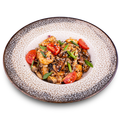 Вок с морепродуктами