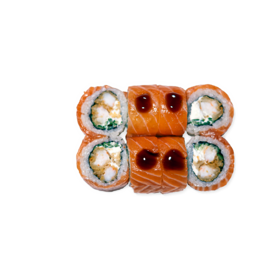 Ролл Креветки темпура с лососем