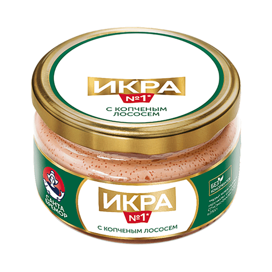 Икра мойвы с копчённым лососем