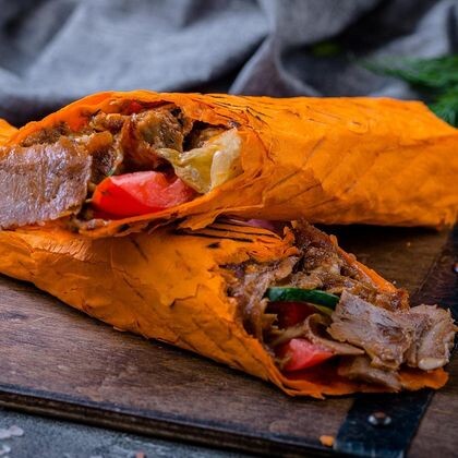 Шаурма курица+телятина в сырном лаваше