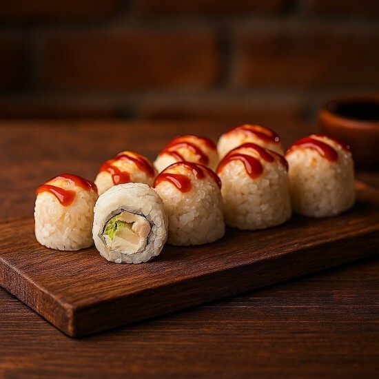 Чикен под хрустящим беконом