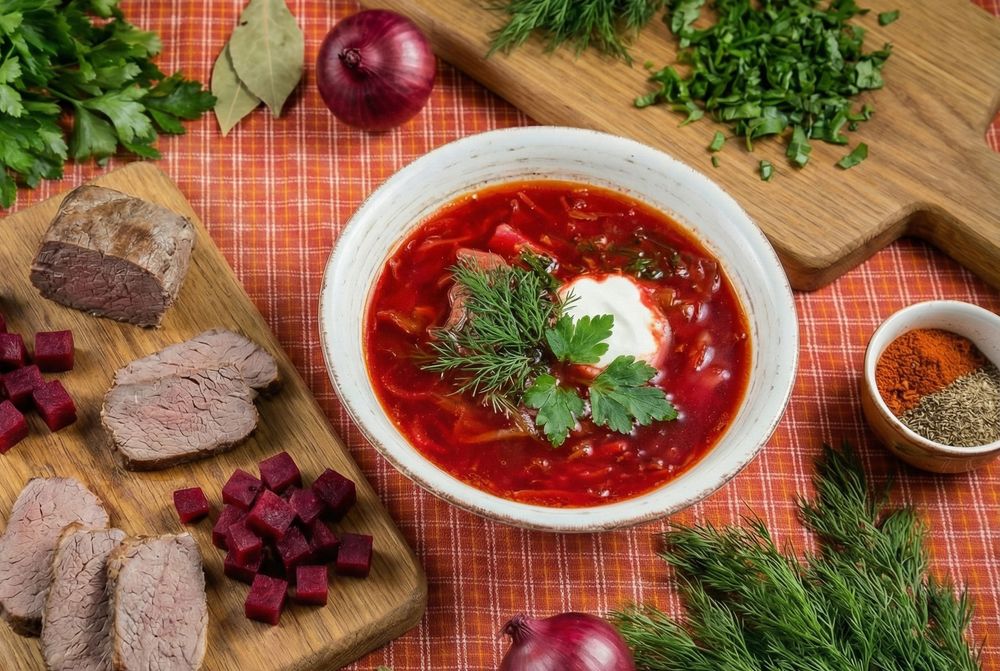 Борщ с говядиной