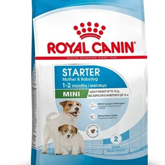 ROYAL CANIN Мини Стартер сухой корм для щенков мелких пород до 2 месяцев, беременных и кормящих сук, 1 кг