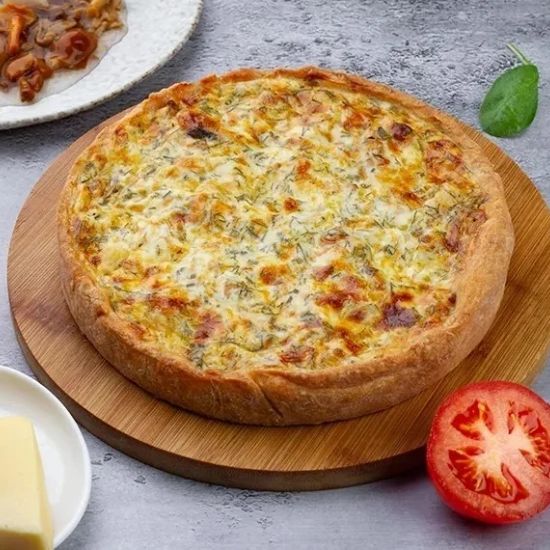 Киш с лисичками