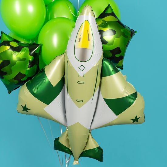 ≈ 104 см, Фигура, Военный самолет, Камуфляж, Сатин