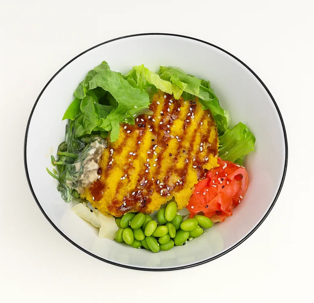 Поке с цыпленком карааге