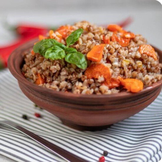 Гречка с овощами