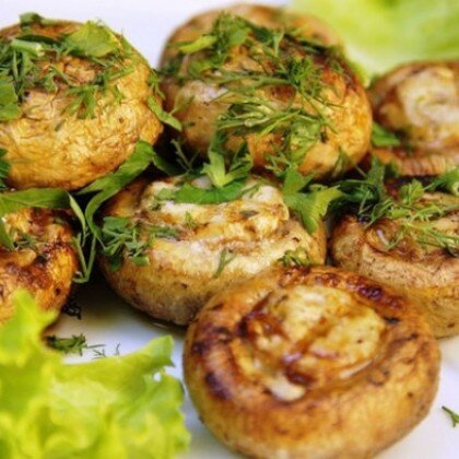 Шампиньоны на углях