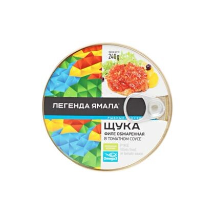 Щука обжаренная в томатном соусе 227 гр