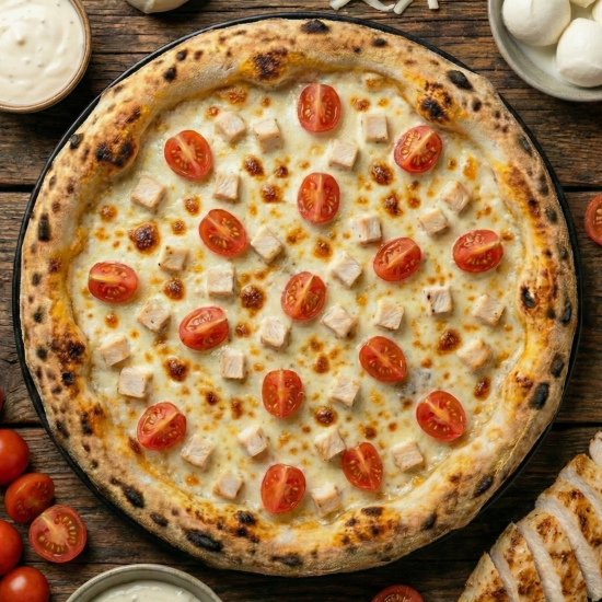 Пицца «Капрезе» с курицей