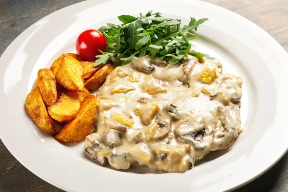 Свинина под соусом манго