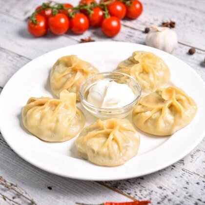 Манты по-татарски на пару