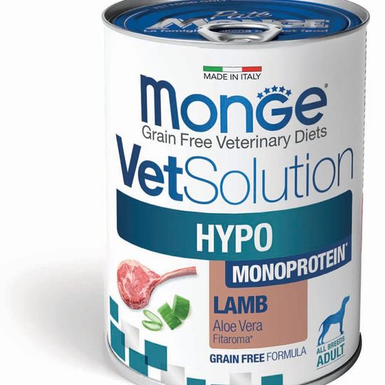 Monge VetSolution Dog Hypo Monoprotein диетический влажный корм для собак, ягнёнок, 400 г