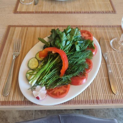 Букет из свежих овощей