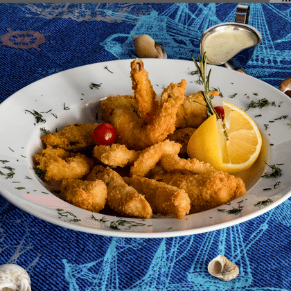 Мезе с морепродуктами по-киприотски
