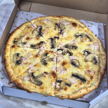 Пицца курица-грибы