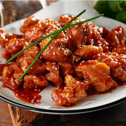 Жареная курица слабо острая