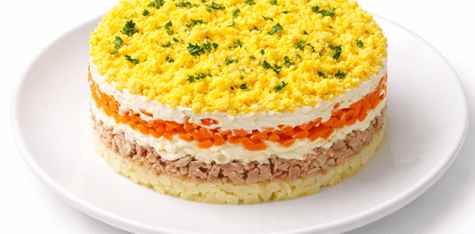 Салат "Мимоза с тунцом"