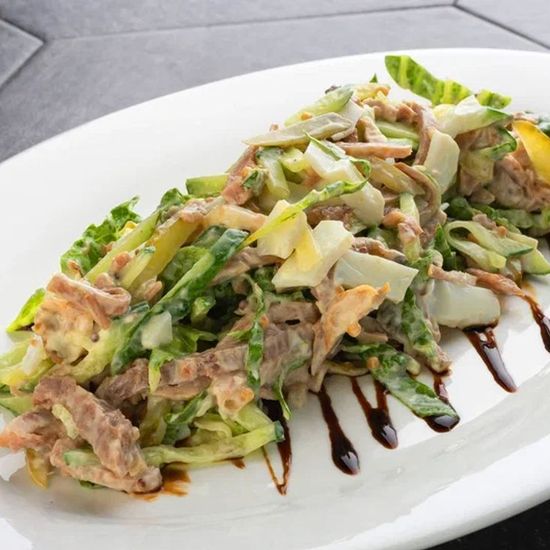 Салат с языком