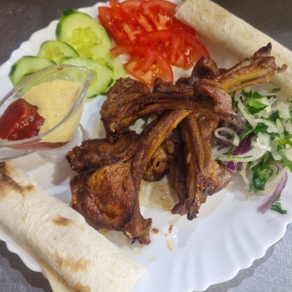 Шашлык из баранины корейки