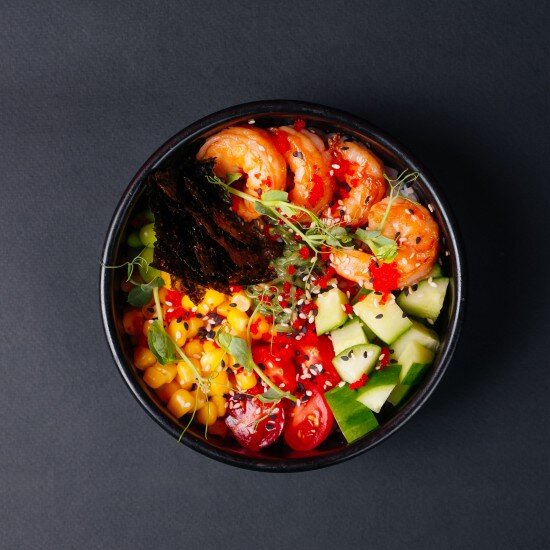 Поке с креветками