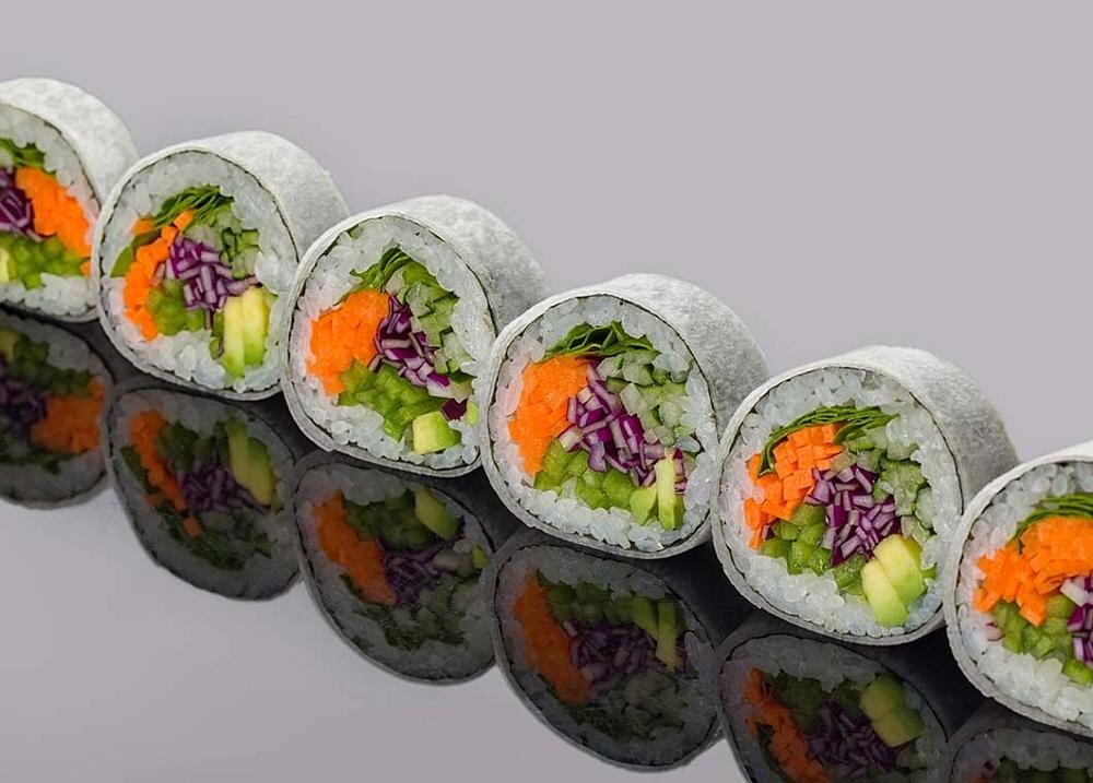 Овощной ролл маки