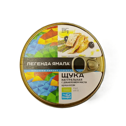 Щука натуральная с добавлением масла