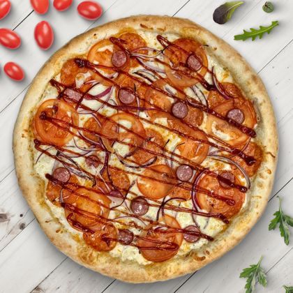 Пицца «Колбаски с барбекю»