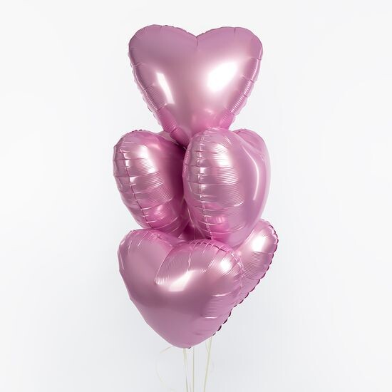 45 см, Сердце, Мистик, Фламинго, Сатин