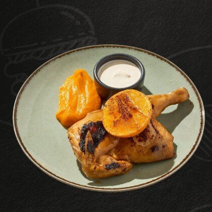 Цыпленок корнишон в апельсиновой глазури