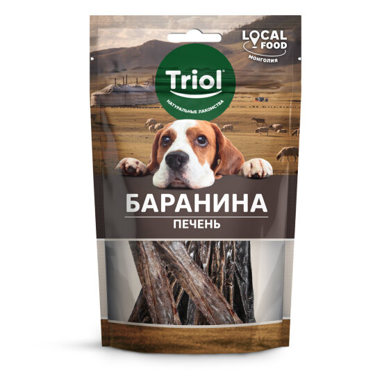 Triol Local Food лакомство для собак «Печень баранья», 50 г