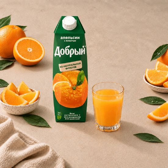Сок  Апельсиновый 1 л Добрый