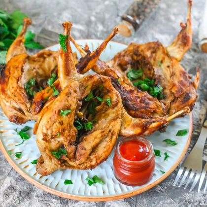 Перепела на огне