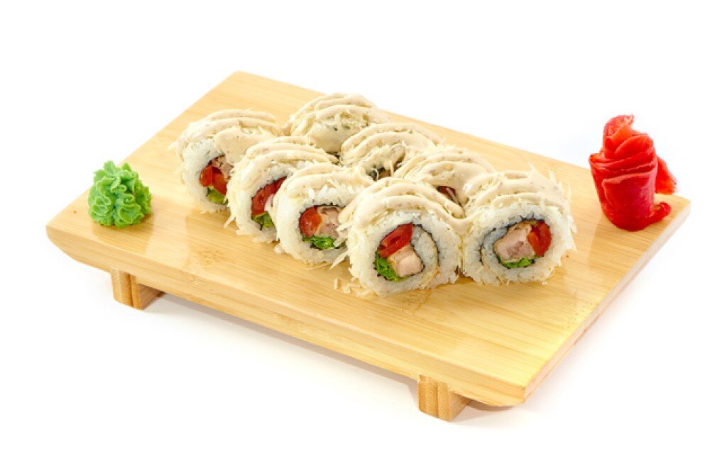 Цезарь с курицей ролл