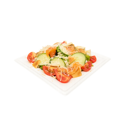 Салат Цезарь с лососем