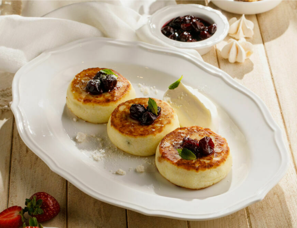 Сырники с вишней