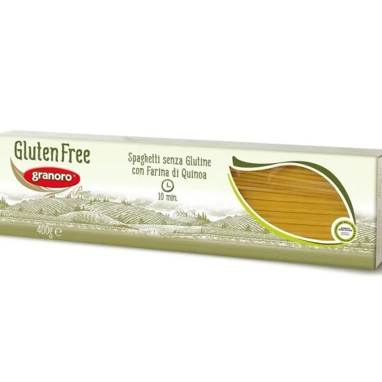 Паста GranOro №472 Спагетти из киноа без глютена, Италия, 400 г