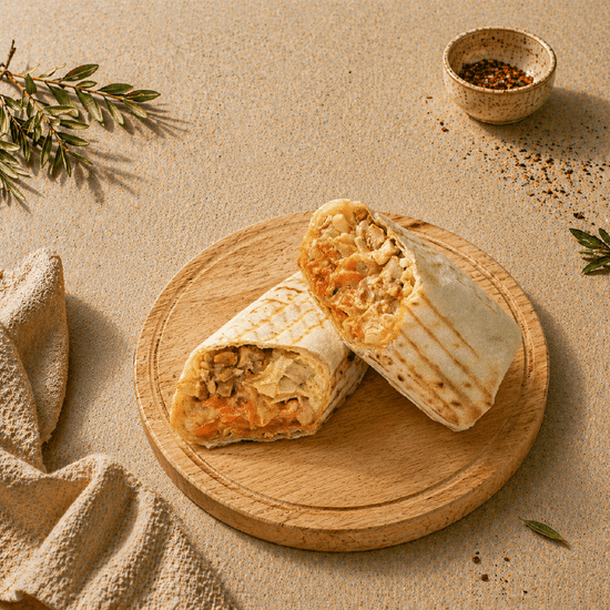 Шаурма с курицей и овощами