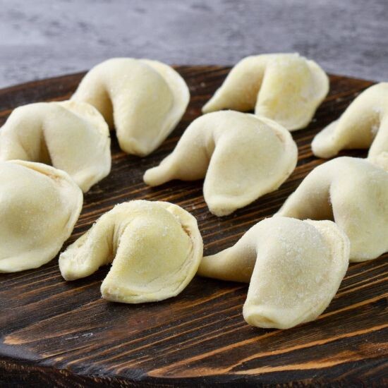 Вареники с капустой и грибами