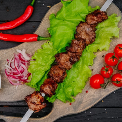 Шашлык из cвинoй шеи