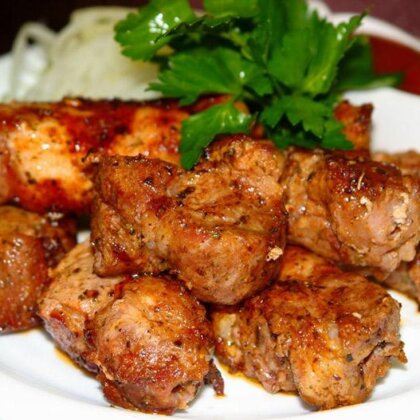 Шашлык из свиной шеи