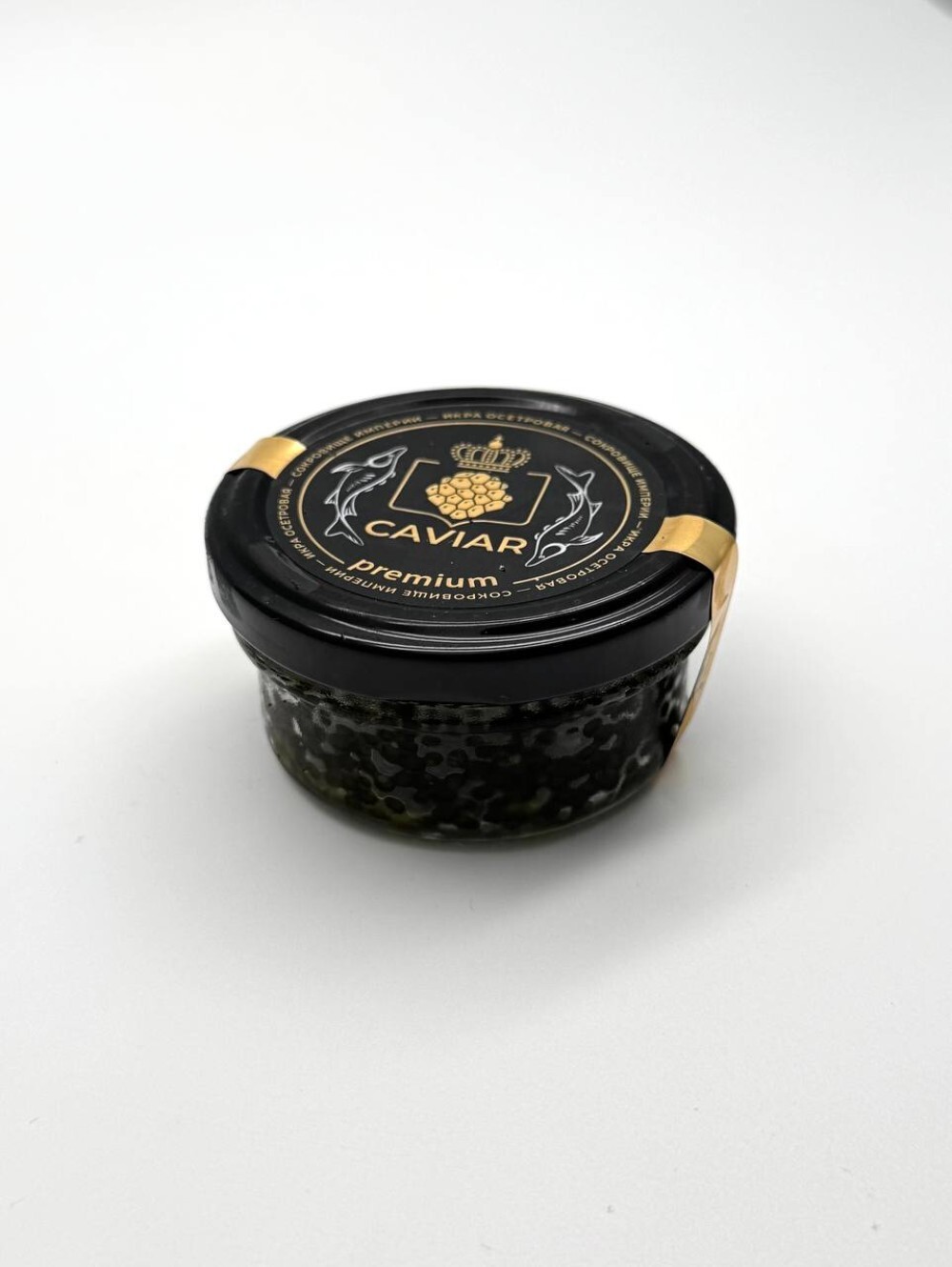 Икра Осетра Русского (Забойная) зернистая 50гр с/б