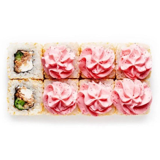 Лава с жареным лососем